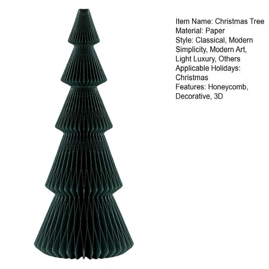 Yousheng Paper Рождественская елка 3D сотовая бумага рождественская елка украшение деревенский настольный центральный элемент для офиса домашний школьный декор
