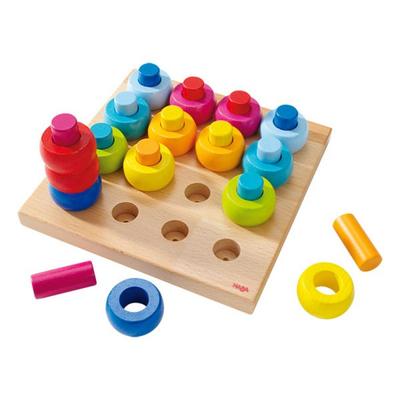 Игра Haba Rainbow Pegging Game, разноцветные игрушки, корейские детские товары