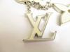 Authentic LOUIS VUITTON White Silver Bag Charm Key Holder Sac Fleures Du Epi #9731  Refurbished
