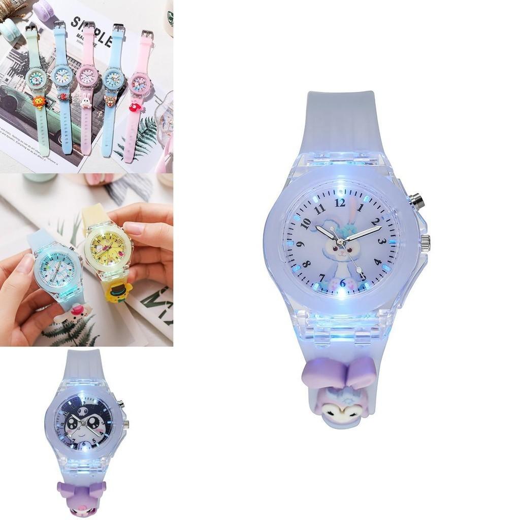 Kr- Luminous Watch Sticker Doll With Logo Printing Quartz Movement Cartoon Style Characters)