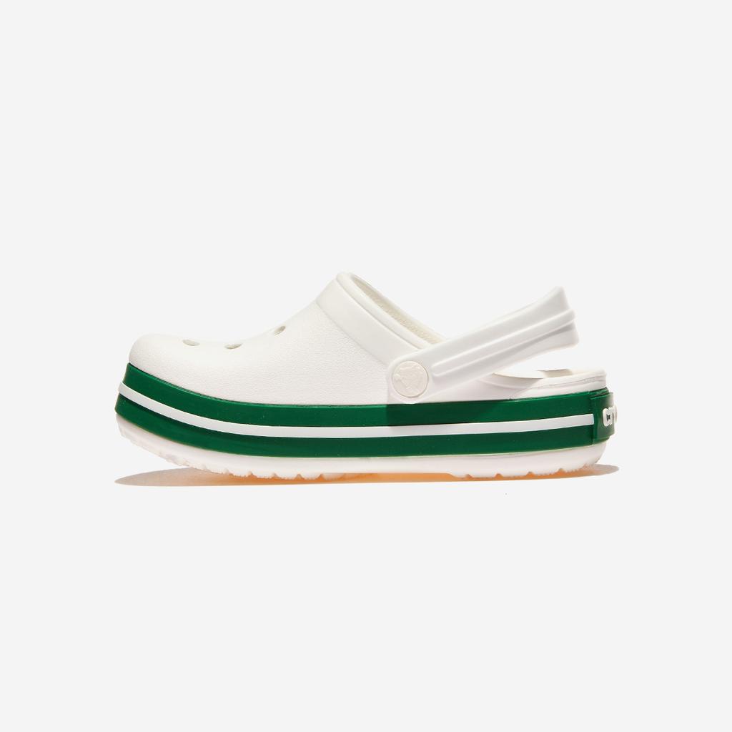[Crocs] Crocband Clog Toddler [CRS207005-WHITE/GREEN IVY]