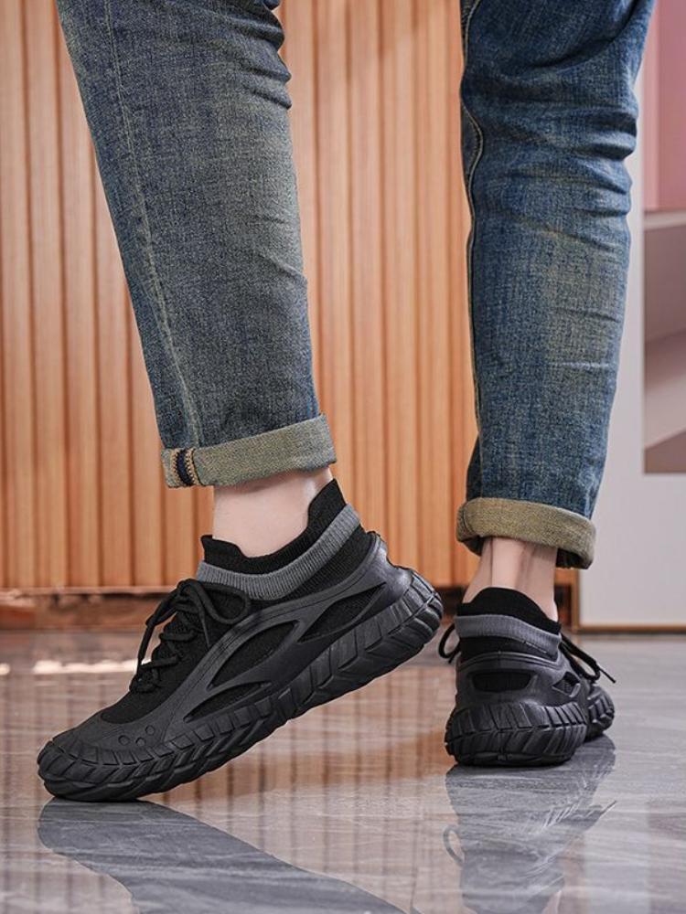 Fashion Outdoor Male Sports Shoes Thick Platform All Brands Trend 2025 Cheap Liquidation Low Price Summer Sale On Men's Casual Sneakers