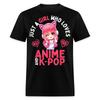 Just A Girl Who Loves Anime and K-Pop BTS Cute Shirt for Anime KPOP Fans T-Shirt