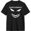 JOISOMI Футболка с коротким рукавом Группа Disturbed Повседневные рубашки Футболка с круглым вырезом Спортивные рубашки