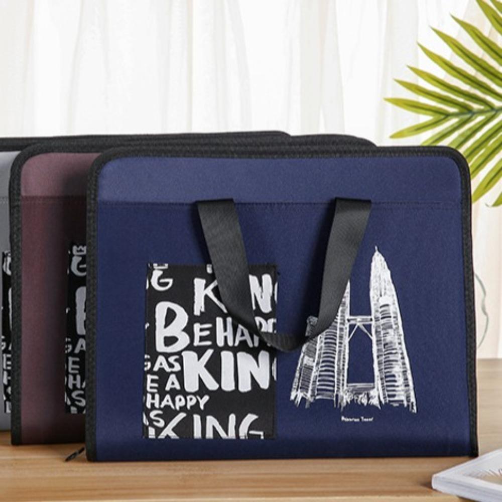 Водонепроницаемая папка для файлов формата А4 с 13 карманами, переносная сумка для хранения документов формата А4 на молнии, органайзер для файлов