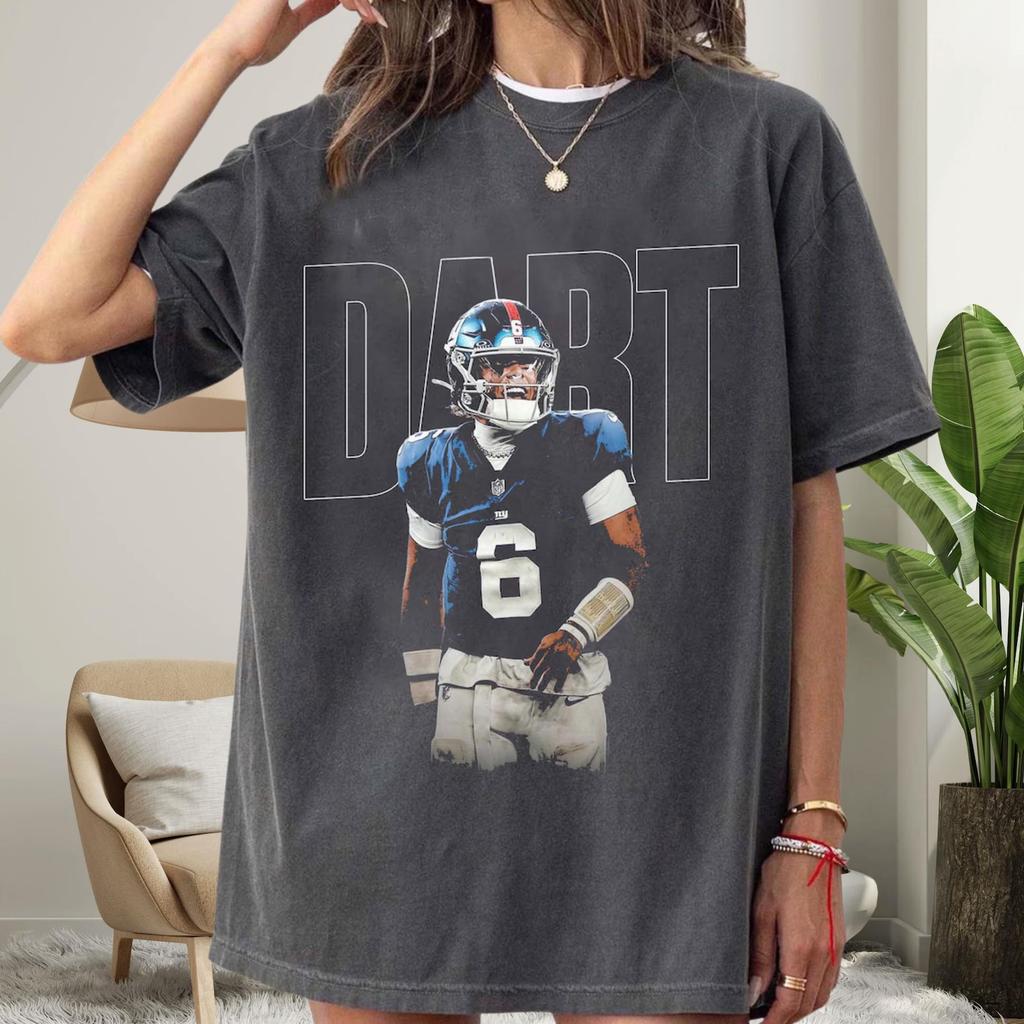 Jaxson Dart Vintage T-Shirt, Jaxson Dart Game Day Shirt, Football Graphic Tee, New York Football Fan Gift, Comfort Colors 1717