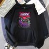 Anime D Letter JDM Car Print Hoodie Unisex Streetwear Sweatshirt