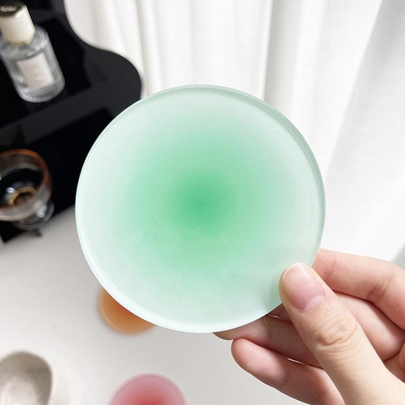 Ins Colour Gradient Acrylic Coaster Anti-slip Round Cup Pad Dining Table Placemat Cafe Decor Mug Mats