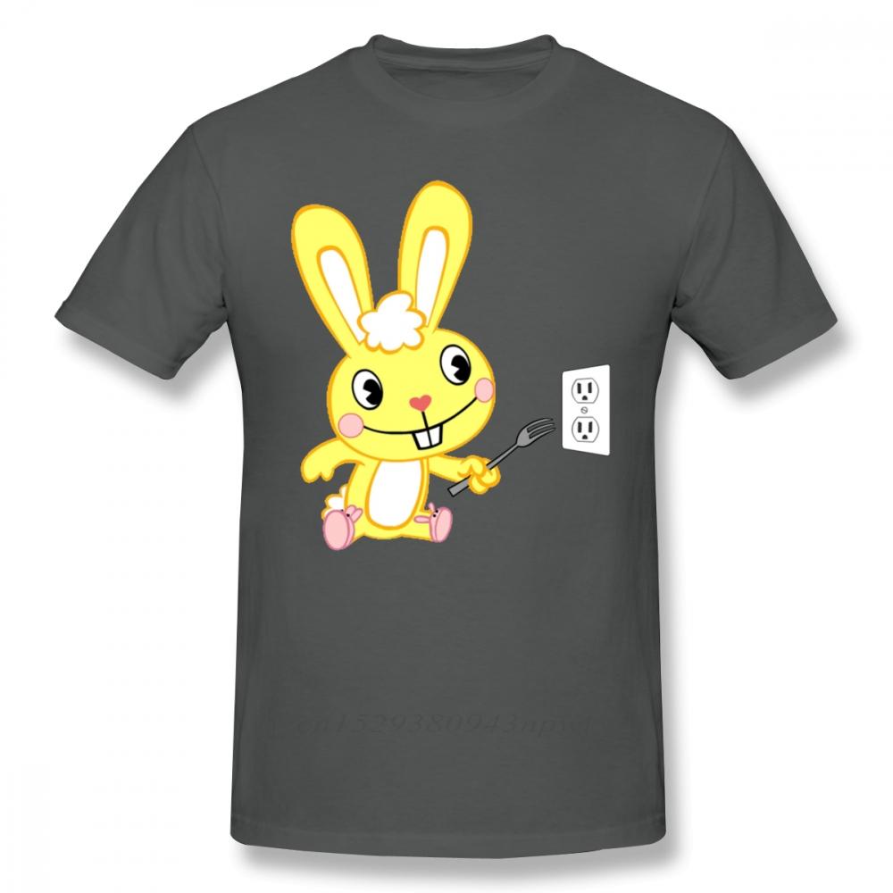 Футболка Happy Tree Friends Футболка Happy Tree Friends Кадлс Мультяшный Принт Хлопок Короткий Рукав Футболка Оверсайз Веселая Футболка