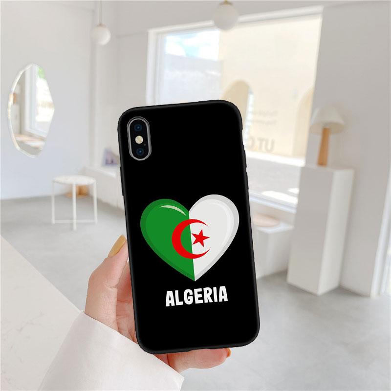CJ2 Algerian Passport Flag Soft Shell Phone Case for Redmi Note 10 11 12 Pro Max 10S 10C 10T 11A 11S 12S 12C