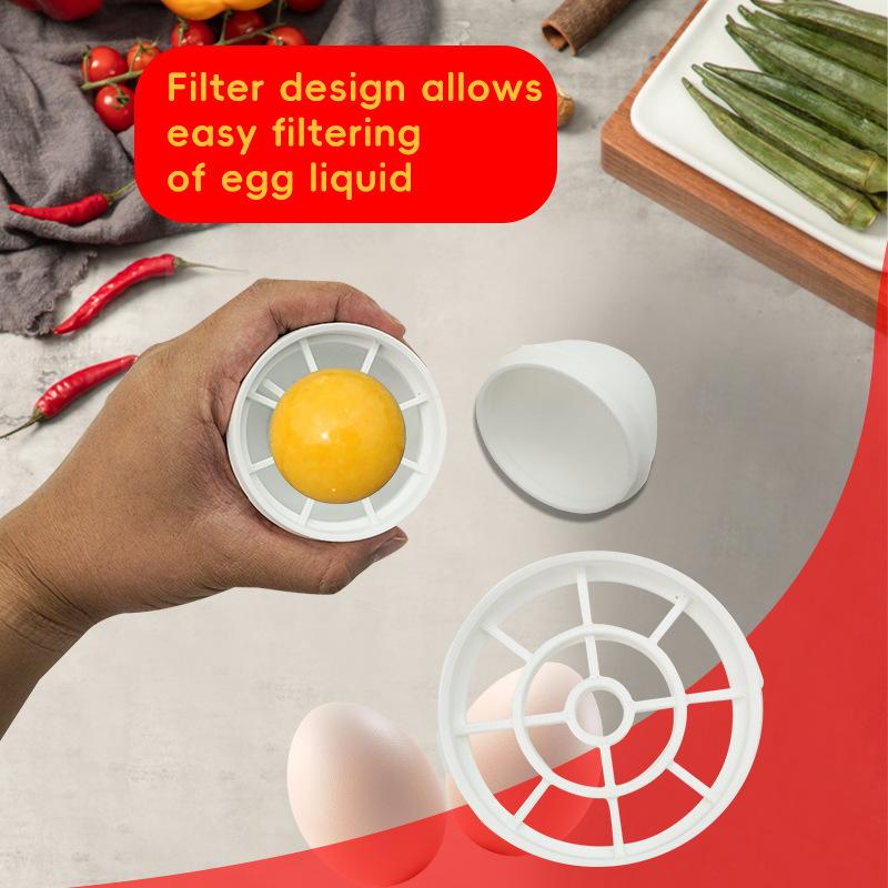 Non-Stick Egg Separator Quick Rinse Egg Separator Cartoon Removable Egg White And Yolk Separator Reusable Household Baking Tools