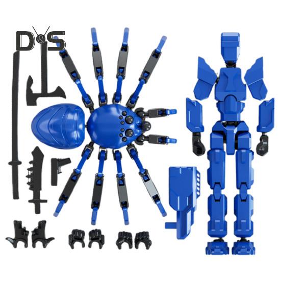 Фигурка робота-паука с аксессуарами, подвижные суставы, 3D-печатная модель, игрушка, шарнирная фигурка, украшение для домашнего офиса, орнамент