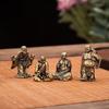 Eighteen Arhats Miniature Retro Mini Buddha Decoration Study Office Home Decoration Brass Statue Crafts