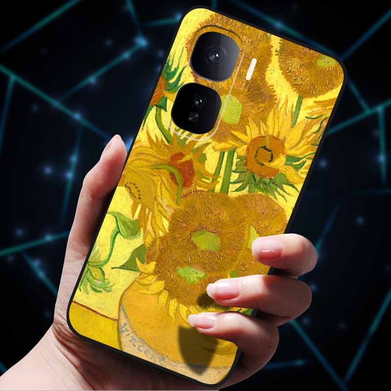 3D Цветочный тисненый чехол Fundas для vivo iQOO Neo 10 Чехол 10Pro Мягкий силиконовый чехол для телефона для vivo iQOO Neo 10 Pro Задняя крышка Coque Сумка