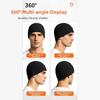 Thick Fleece Fleece Waffle Beanie Windproof Cold Weather Hat New Skull Cap  Cycling Running Hiking
