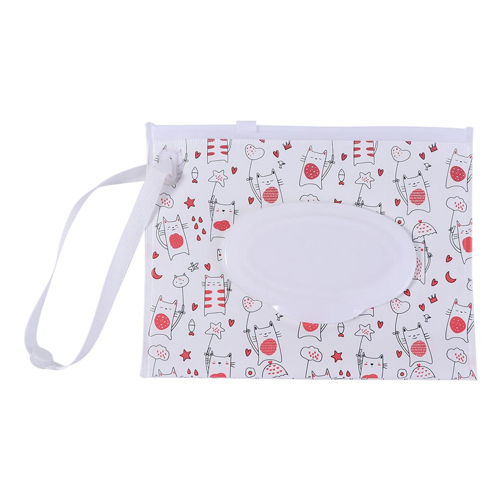 Легкий Милый Многоразовый Экологичный Многоразовый Портативный Чехол для Салфеток Коробка для Влажных Салфеток Контейнер для Салфеток Сумка для Влажных Салфеток