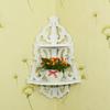 Countryside White European Corner Stand Flower Display Living Room Decoration