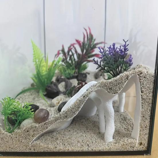 Аквариумная угловая пещера Мангровое дерево Укрытие для рыб под гравием Пещера Декор для аквариума Укрытие для питомцев для рыб, креветок, сомов, кули-лоахов