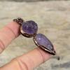 Африканский аметист грубый кулон гальванопластическая медная подвеска драгоценный камень кулон гальванопластическая бижутерия кулон ручной работы медная бижутерия для подарка