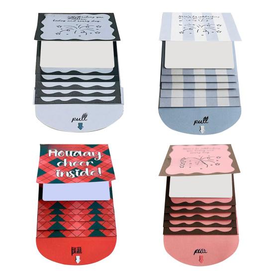 Книжечка подарочных карт на Рождество Ручная работа Счастливого Рождества Книжка подарочных карт Выдвижной дизайн DIY Вау Держатель для карт Памятный подарок на праздник Рождественская вечеринка