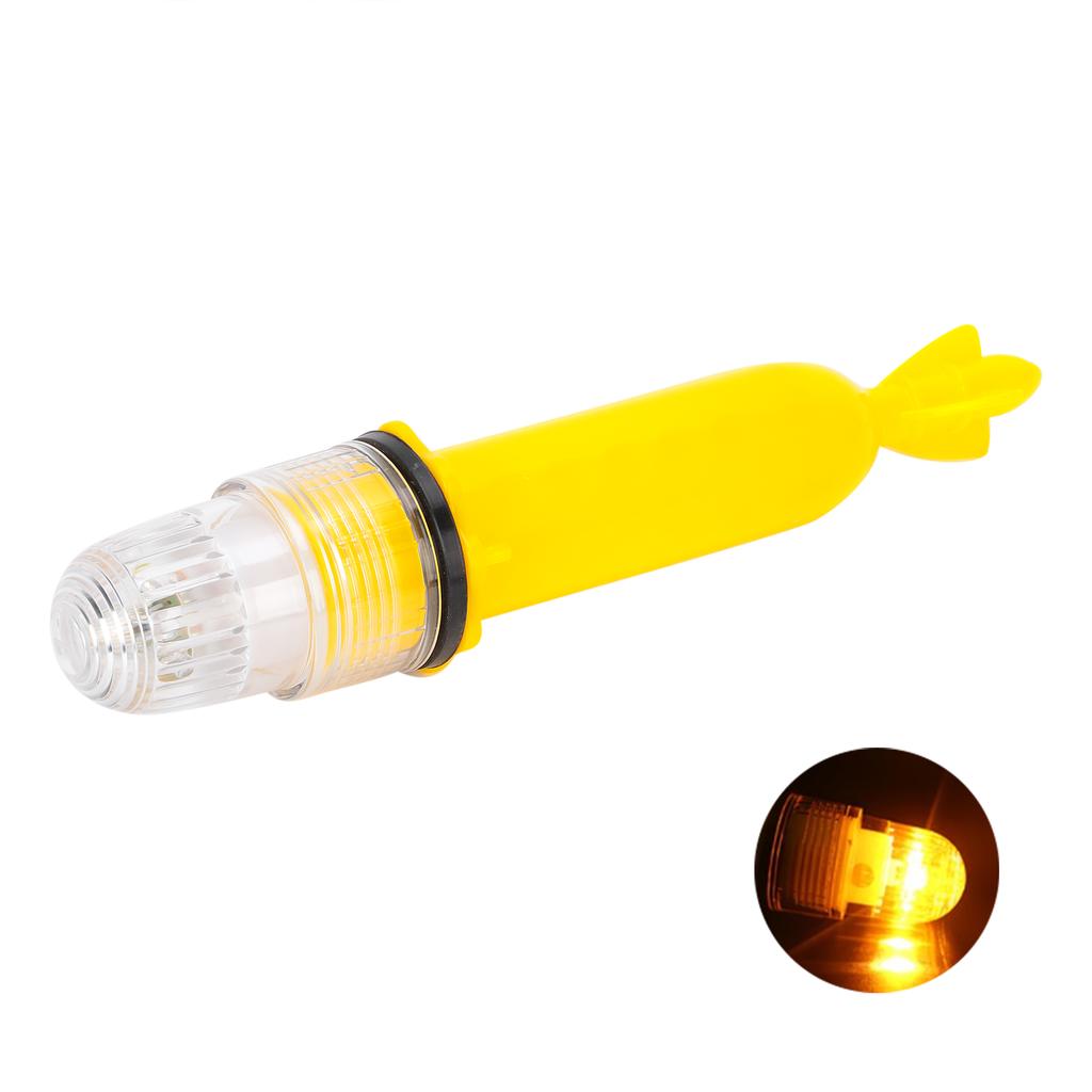 Светодиодный проблесковый маяк Интеллектуальное управление светом Водонепроницаемый IP65 для морского судна Ночная рыбалкаЖелтый