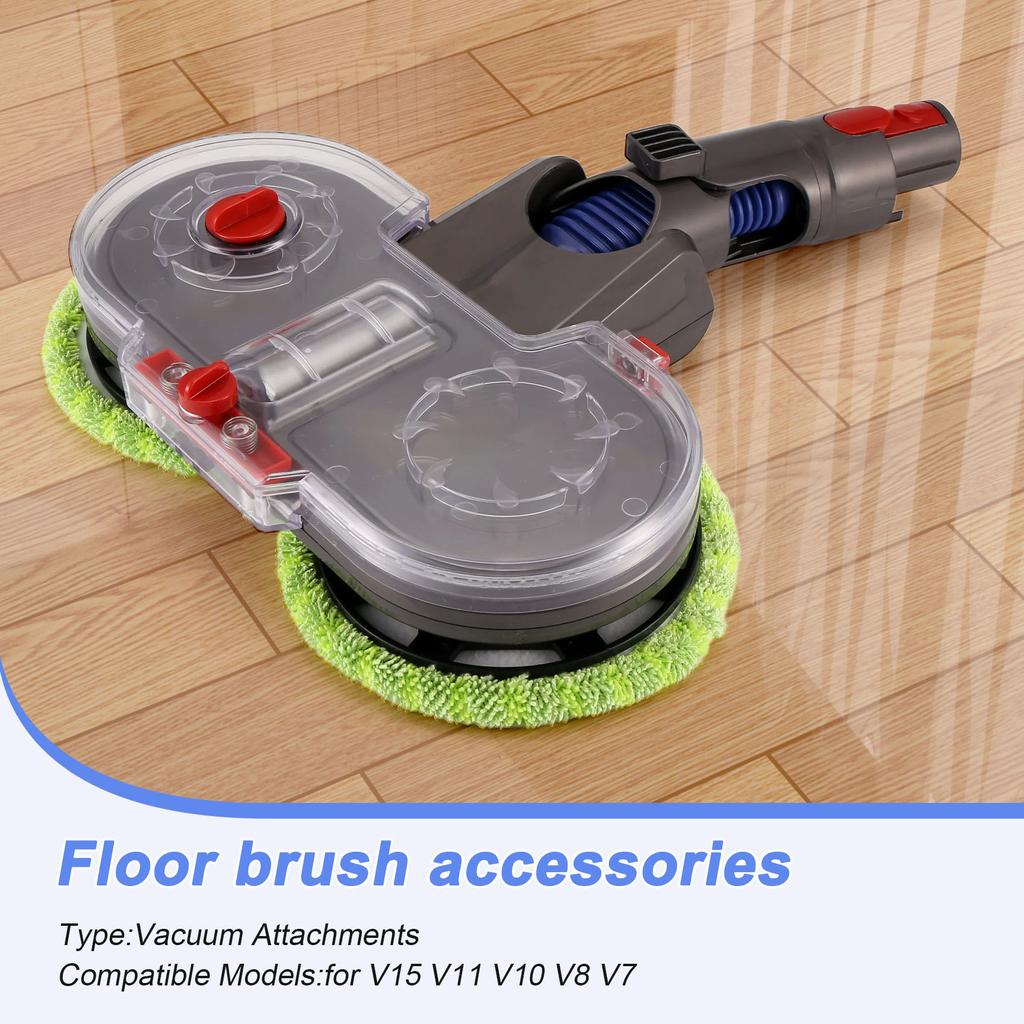 M-Современный-Для пылесоса Dyson V15 V11 V10 V8 V7 Электрическая насадка-швабра со съемным резервуаром для воды 6 многоразовых салфеток для мытья пола