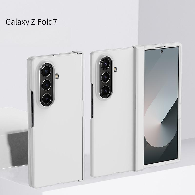 Подходит для Samsung Galaxy Z FOLD 7 Чехол из трех частей с нежной кожей Улучшенный противоударный защитный чехол