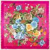 90*90cm Silk Scarf Women Fashion Designer Beautiful Flowers Foulard Soft Satin Shawl Scarfs Kerchief Square Neck Headscarf