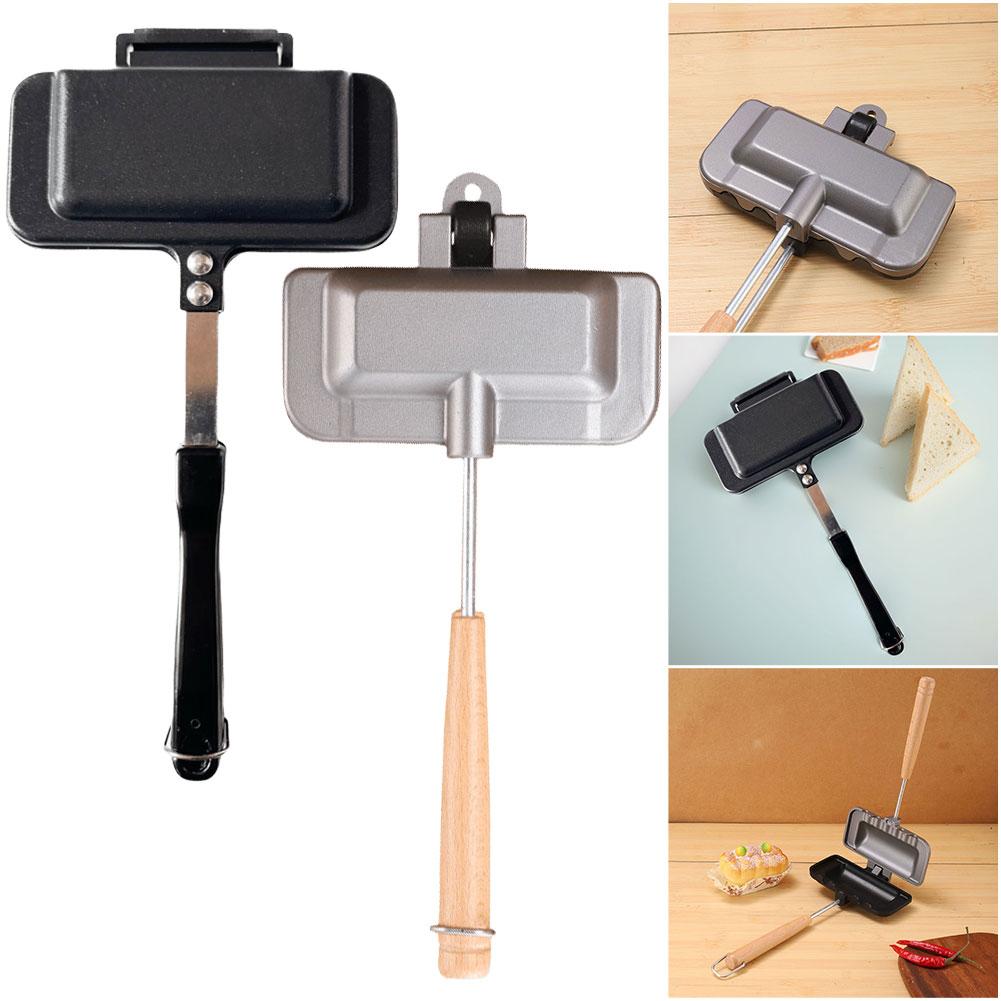 Hot Dog Toaster Non Stick Aluminum Alloy Bread Toast Breakfast Machine Sandwich Maker Waffle Pancake Baking Barbecue Oven Mold