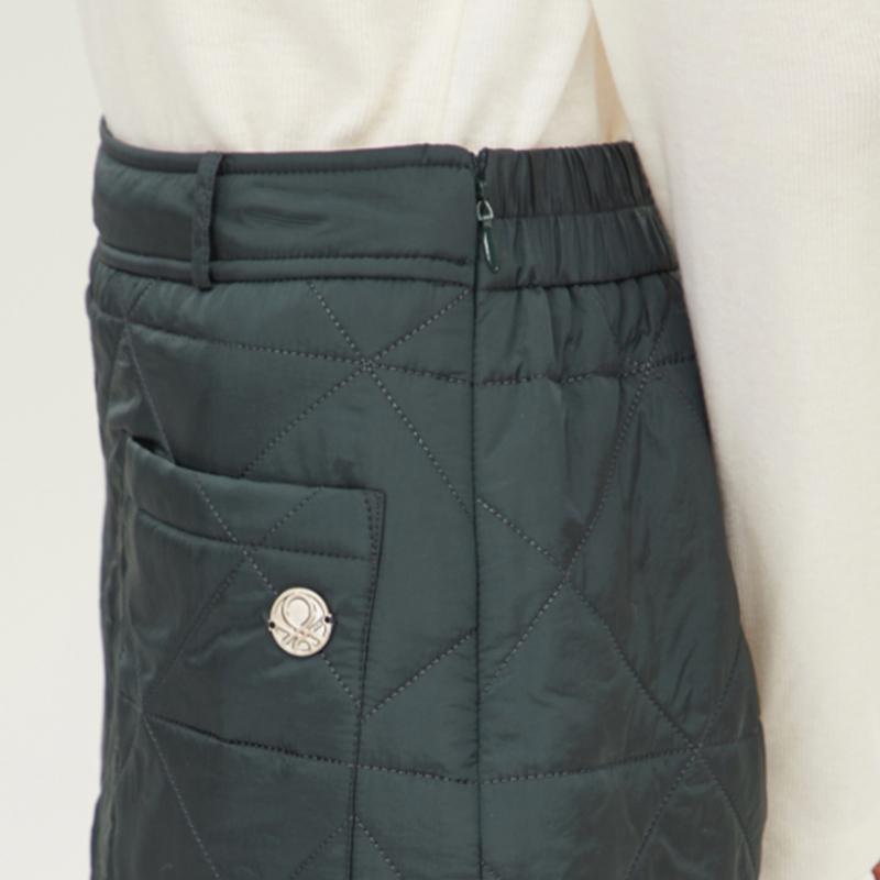  Benetton  Benetton Polar Quilted Skirt Bask58261 Dn