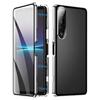 Для Sony Xperia 1 IV HD Магнитный Металлический Закаленный Стеклянный Чехол для Телефона