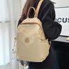 Simple Shoulder Bag for Women Waterproof Nylon Fabric Large Capacity Student Backpack Light New
