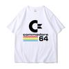 Loose Men T-shirts Summer Commodore 64 Print T Shirt C64 SID Amiga Retro Cool Design Street Short Sleeve Top Tee Cotton Clothing
