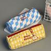 Embroidered Pencil Case Large Capacity Stationery Bag Durable Stationery Pouch  Students Gift
