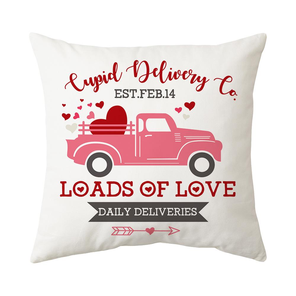 Подушка на День святого Валентина Новая диванная подушка Прикроватная спинка Плюшевая наволочка Shopee
