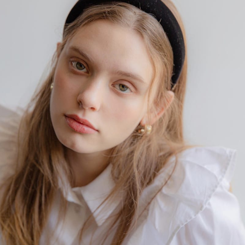 Широкая бархатная повязка для волос Jean Paul Clarisse JP-21-022HB