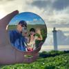Round Convex Mirror Portable Handheld Makeup Mirror for Travel Purse Friendly Selfie Photo Prop for 