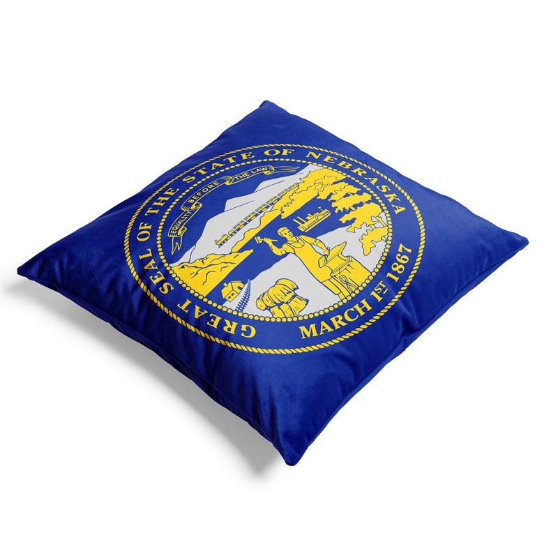 Aertemisi 18'' X 18'' Nebraska Square Throw Pillow Cushion Covers Cases Pillowcases For Sofa 45Cm X 45Cm