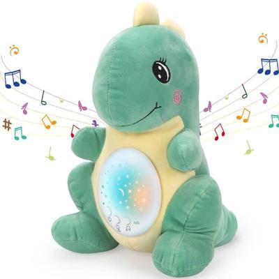 Qizebaby Детские игрушки, Игрушки для сна, Музыкальная шкатулка, Индукция сна для младенцев, Сон, Музыка, Проекция, Плюшевая игрушка динозавр, 0 лет, 1 год, Новорожденный