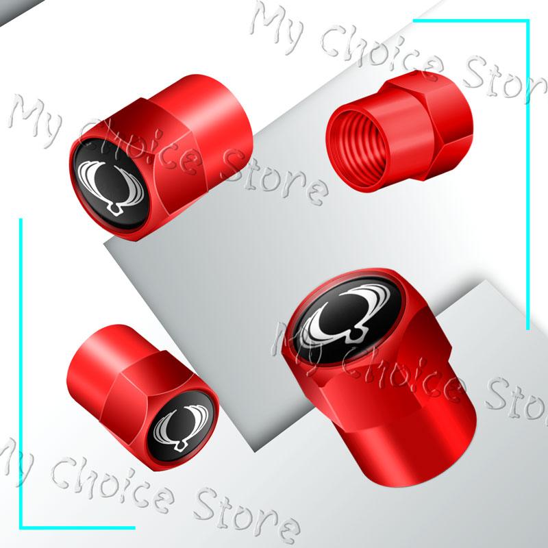 4Pcs Emblem Car Wheel Tire Valve Caps Tyre Rim Stem Airdust Waterproof Covers For Ssangyong Actyon Sport Korando Rexton Kyron