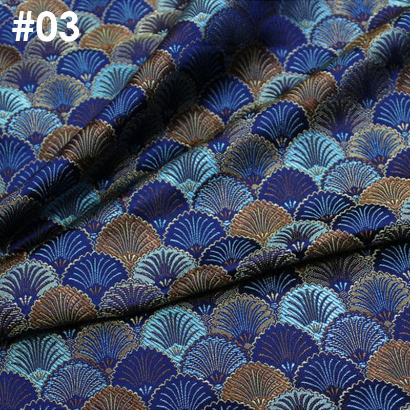 100x75 см китайский стиль тибетский монгольский халат парча жаккардовая ткань ретро шелковистая атласная ткань для самостоятельного шитья ханьфу материал