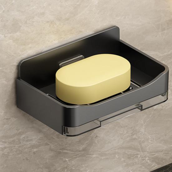 2 шт. настенная мыльница для душа прочная несущая полая конструкция простая установка держатель для мыла для ванной комнаты поднос