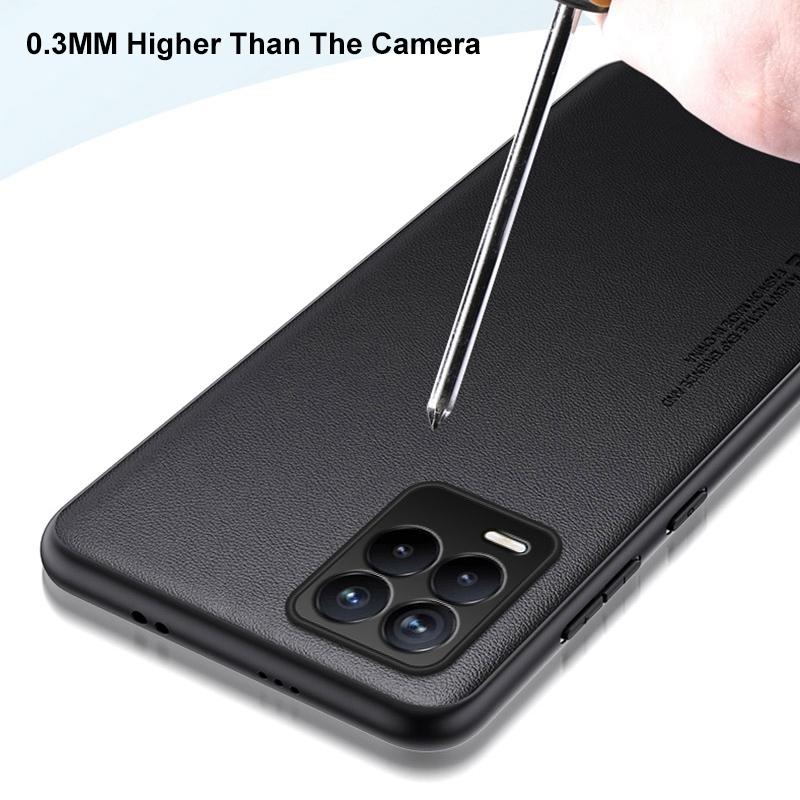 Luxury PU Leather Case For Realme 8 Pro 8Pro Back Cover Matte Silicone Full Protection Phone Case For Realme 8 4G Realme8 Pro