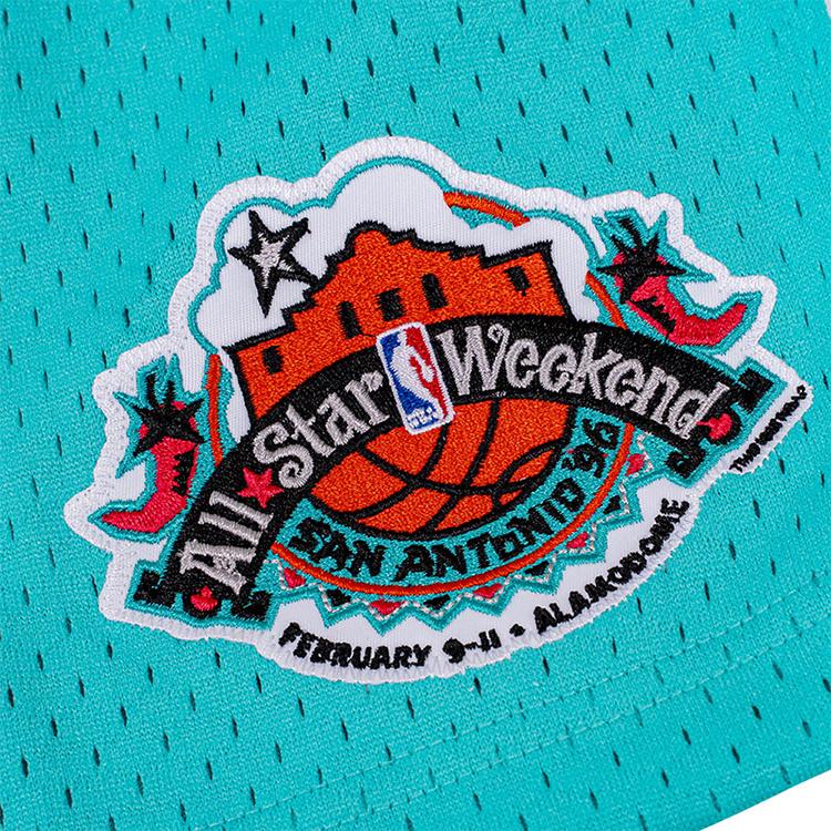 Mitchell & Ness Баскетбольные шорты Унисекс Сине-зеленые SHORSC19004-ASGTEAL96