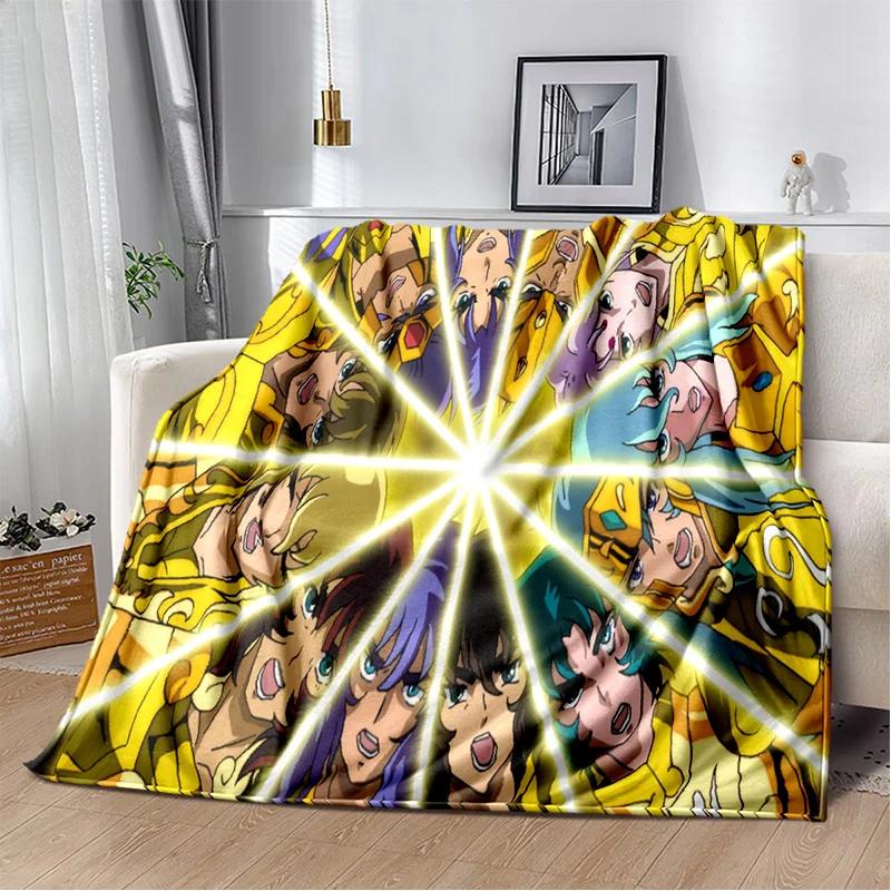 3D Ретро Saint Seiya одеяло с героями мультфильмов, мягкое одеяло для дома, спальни, кровати, дивана, пикника, путешествия, офиса, одеяло, детское одеяло