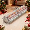 Gift Wrap Roll Bag Clear Wrapping Paper Storage Bag Holiday Wrap Organizer Tote with Handles