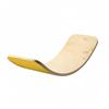 Wooden Balance Board Wobble Rocker Board Body Balancing Activity Training Toy Lama Smile Yellow