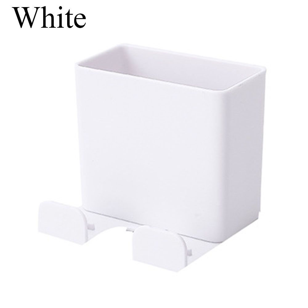 Plug Holder Remote Control Organizer Adhesive Hanger Air Conditioner Storage Box Fixed On Wall