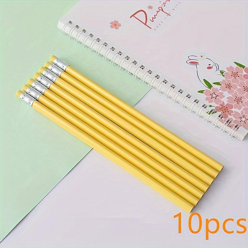 10 High-quality Macaron Triangle HB Pencil Sets - Ergonomically Designed for Sketching, Art, and School Stationery