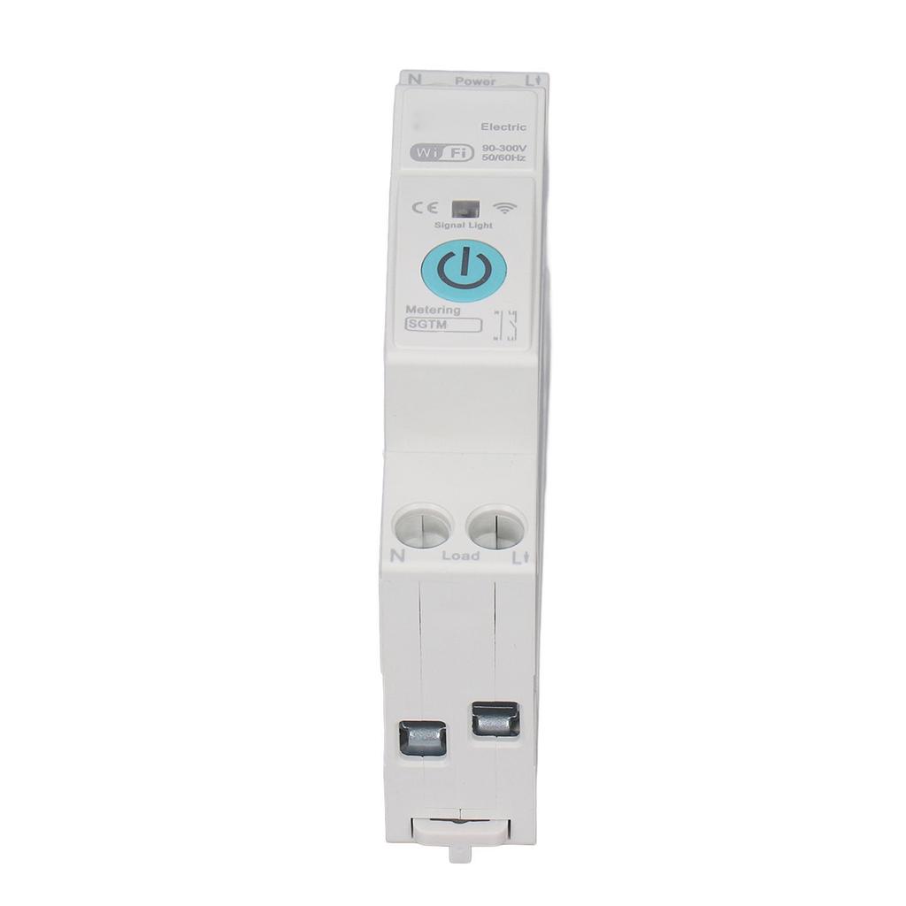 WiFi Smart Circuit Breaker with Metering Wireless Remote Control Switch Breaker for Home Use DIN